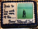 Image of retirement cake