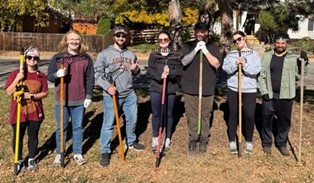 Image of IO volunteers doing work